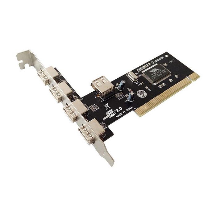 MicroConnect MC-USB-NEC2.0 Carte d'extension PCI USB 2.0 4+1 ports