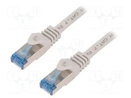 LOGILINK Cordon de raccordement Cat 6a S/FTP RJ45 1,5 m gris