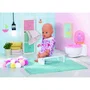 Zapf Peignoir BABY born Motif parc aquatique avec capuche et cintre pour poupon 43cm