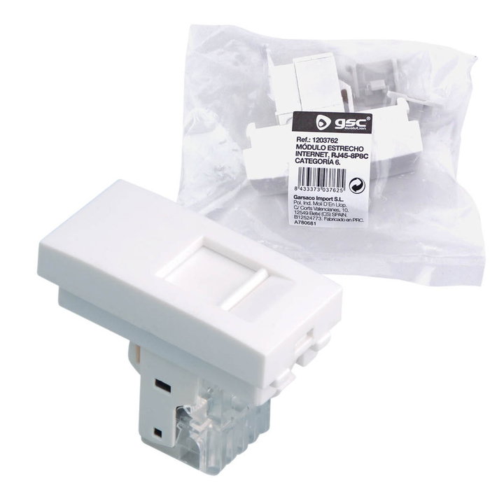 GSC Evolution Modulo toma internet RJ45 - 8p8c Categoria 6 GSC Evolution Modulo toma internet RJ45 - 8p8c Categoria 6