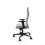 Piqueras Y Crespo Fauteuil Albacete, mécanisme synchrone, simili-cuir blanc, accoudoirs 2D