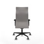 Piqueras Y Crespo Fauteuil Albacete, mécanisme synchrone, simili-cuir blanc, accoudoirs 2D