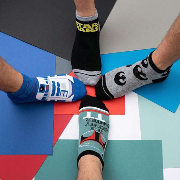 Cerdá T3845 - Pack de 12 paires de chaussettes Star Wars - Taille 38/45 - Multicolore