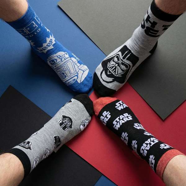 Cerdá T3845 - Pack de 12 paires de chaussettes Star Wars - Taille 38/45 - Multicolore
