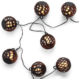 Outfit Guirlande LED 8 lumières solaire avec 80 LEDs blanc chaud