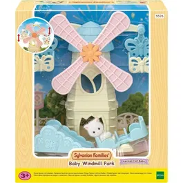 Sylvanian Families - Figurines miniatures : Le Moulin des Bébés - Maison de poupée rose pour intérieur - Jouet enfant dès 3 ans