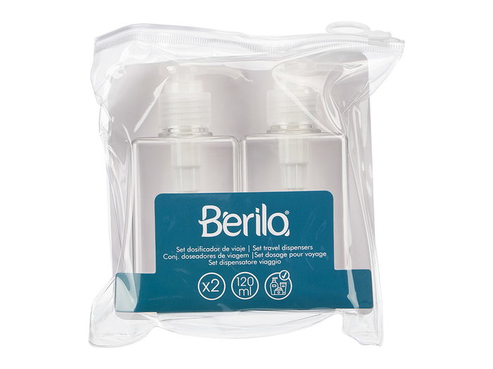 BERILO Set de 2 doseurs transparents 120 ml BERILO Set de 2 doseurs transparents 120 ml