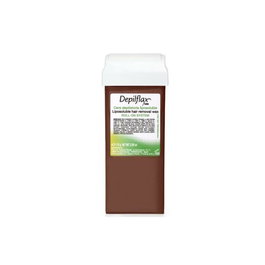 Depilflax Roll-On Cire à Épiler à l'Arome Chocolat - 110g - Texture Crémeuse et Élastique pour une Épilation Rapide et Efficace