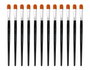 Innspiro Boîte de 12 pinceaux synthétiques langue de chat n°18