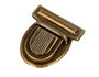 Innspiro Fermoir Tupi Oval en Acier Or Vieil 50x45 mm