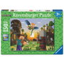 RAVENSBURGER Puzzle Minecraft XXL 150 pièces - 49 x 36 cm - À partir de 6 ans