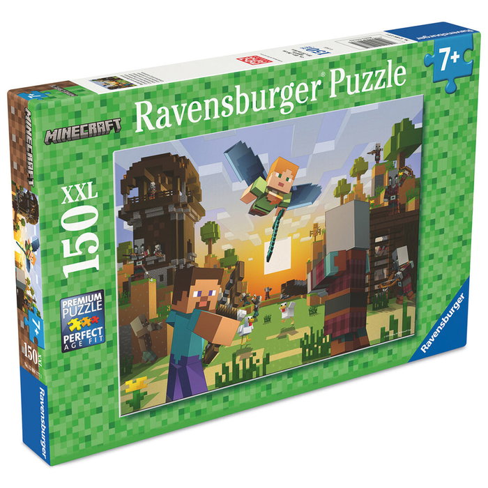 RAVENSBURGER Puzzle Minecraft XXL 150 pièces - 49 x 36 cm - À partir de 6 ans RAVENSBURGER Puzzle Minecraft XXL 150 pièces - 49 x 36 cm - À partir de 6 ans