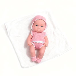 TACHAN Poupée bébé 30 cm avec ensemble en dentelle rose
