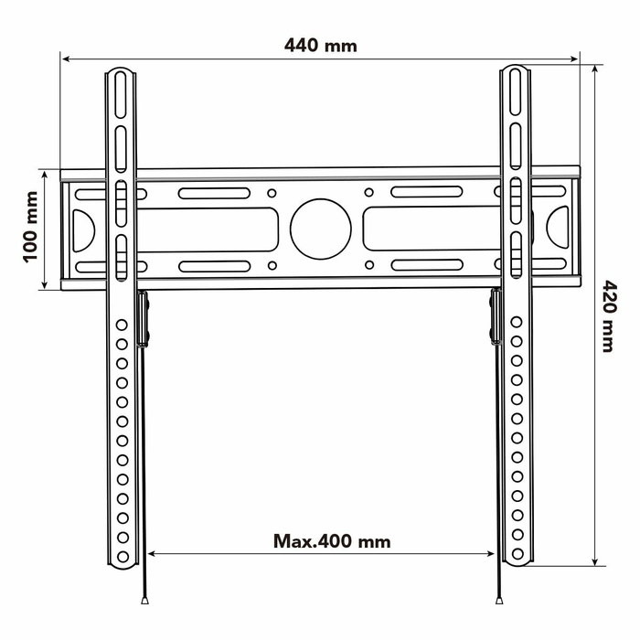 Support de TV Nox-Xtreme NXLITEWALLSTAND 23"-55" 35 kg