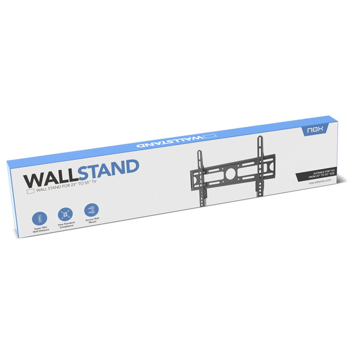 Nox NXLITEWALLSTAND Support mural TV 23"-55" VESA 200x200 à 400x400 mm, Noir