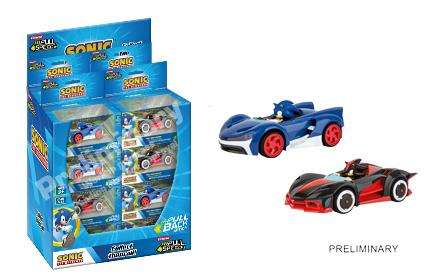 Carrera - Voiture Team Sonic Retroficción en Caja - Modèles Assortis Aléatoirement - Échelle 1:43 - Jouet Enfant