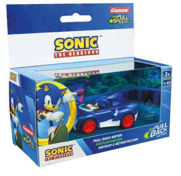 Carrera - Voiture Team Sonic Retroficción en Caja - Modèles Assortis Aléatoirement - Échelle 1:43 - Jouet Enfant