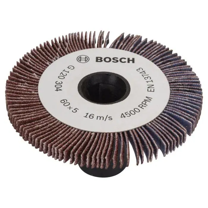 Bosch PRR Rouleau à lamelles 5 mm Grain 120 - Accessoire pour ponçage du bois, métal et matières synthétiques Bosch PRR Rouleau à lamelles 5 mm Grain 120 - Accessoire pour ponçage du bois, métal et matières synthétiques