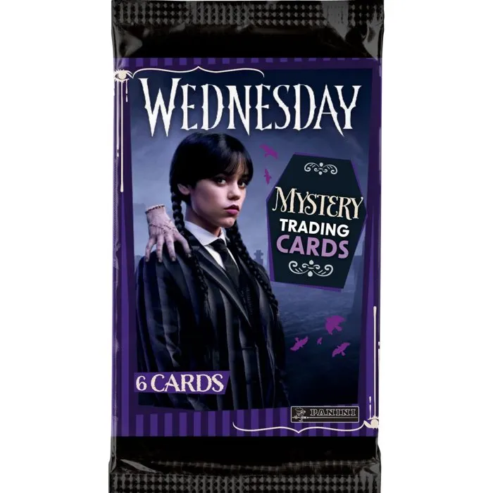 Panini - Boîte de 24 pochettes de cartes à collectionner Wednesday (Mercredi) Saison 2 - 144 cartes - Collection incluant cartes brillantes, parallèles et spéciales