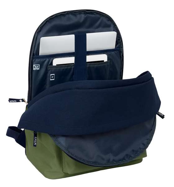 Safta Mochila Doble Pour Ordinateur Portable 15.6" + USB El Pulpo "Verde" 31x44x18 cm