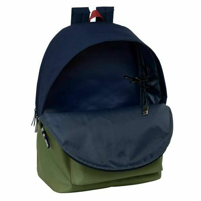 Cartable El Pulpo Blue marine Kaki 31 x 44 x 18 cm