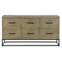 Buffet DKD Home Decor Noir Naturel Métal Bois MDF 120 x 40 x 64 cm