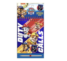 Cerdà - Set de Papelería - Bloc de grattage Paw Patrol 14.0 x 20.5 x 1.0 cm pour enfants dès 3 ans - Bleu
