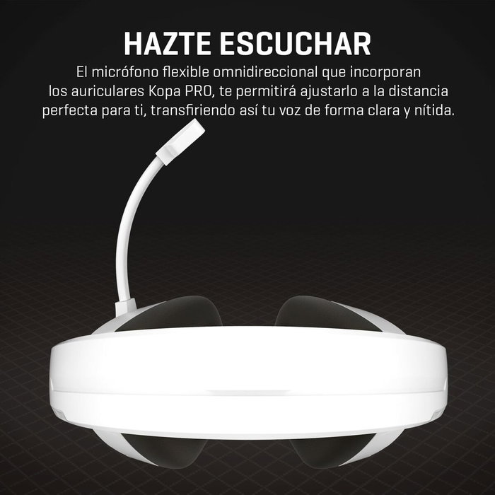 Krom KOPA PRO Casque Gaming Blanc Krom KOPA PRO Casque Gaming Blanc