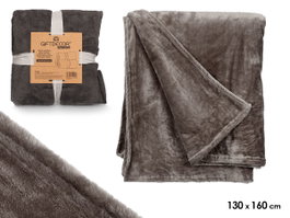 GIFTDECOR Manta Sedalina Gris Foncé 130x160cm