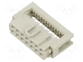 HARTING Connecteur de données IDC femelle 14 broches droit 2,54mm