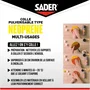 SADER - Colle néoprène en aérosol extra forte multi-usages, prise immédiate, pour tous matériaux (bois, métal, plastique, cuir, mousse) - Bombe 500 ml