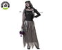 Atosa Déguisement Mariée Zombie avec Robe Longue Grise et Voile