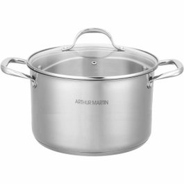 Arthur Martin Marmite avec couvercle 32 cm en acier inoxydable