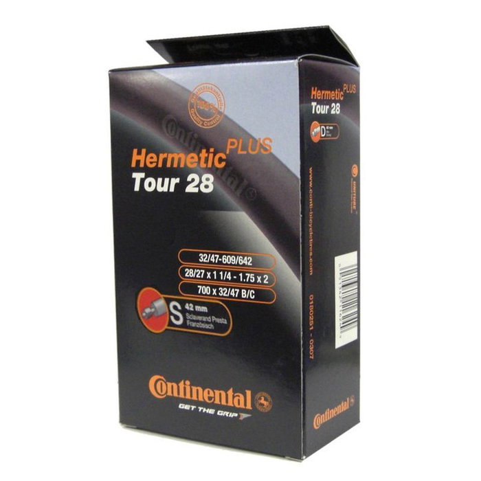 Continental Camara Tour Presta 42 mm 28x1 1/4-1 3/4-175 Continental Camara Tour Presta 42 mm 28x1 1/4-1 3/4-175