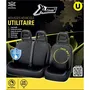 XLC Housses de siège utilitaire XLCOVER waterproof - Housse conducteur et banquette - Compatible airbag - Installation scratch - Kit complet avec dimensions