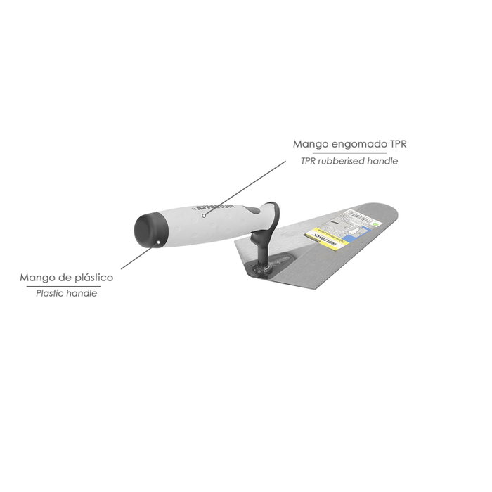 WOLFPACK LINEA PROFESIONAL Truelle Maurer Gummy-grip 348 200mm