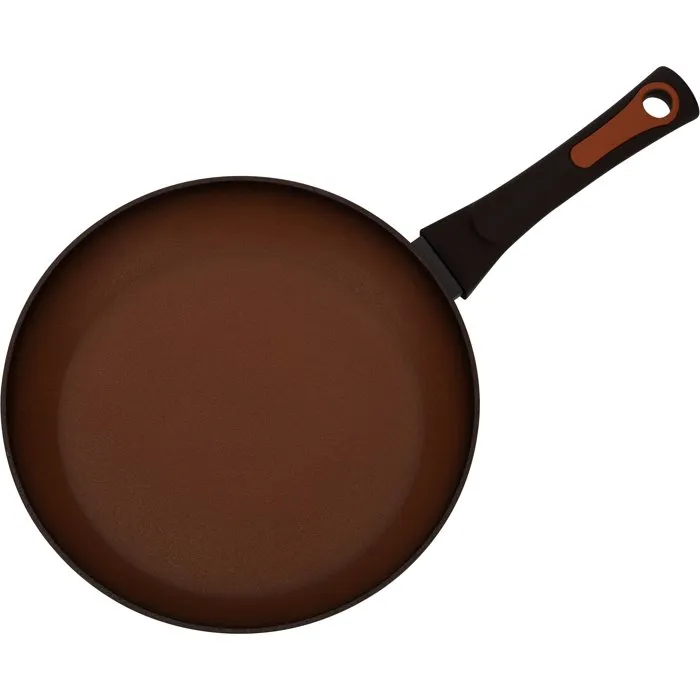 GSW TERRA Set de 2 poêles, Ø 24 cm et 28 cm, aluminium forgé 3 mm, compatible induction, fond FerroTherm®, revêtement antiadhésif Greblon C3, rouge