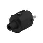WOLFPACK LINEA PROFESIONAL Fiche mâle Schuko industrielle en caoutchouc noir