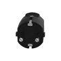 WOLFPACK LINEA PROFESIONAL Fiche mâle Schuko industrielle en caoutchouc noir