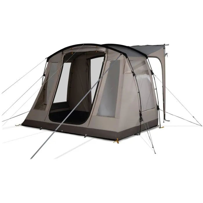 Dometic Waypoint Low - Auvent pour van et camping-car avec tunnel de connexion 90 cm - Arceaux fibre de verre - 3 m x 2,70 m x 2,10 m - Étanc
