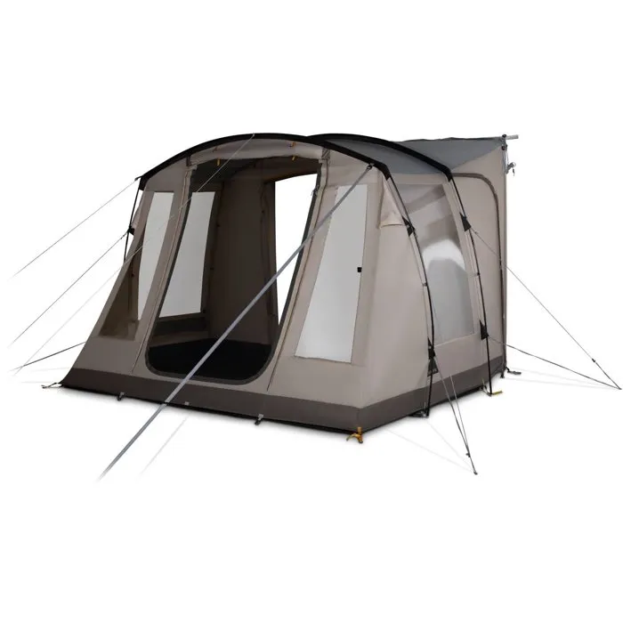 Dometic Waypoint Low - Auvent pour van et camping-car avec tunnel de connexion 90 cm - Arceaux fibre de verre - 3 m x 2,70 m x 2,10 m - Étanc