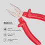 Hantums Pince universelle avec manche isolant 200mm