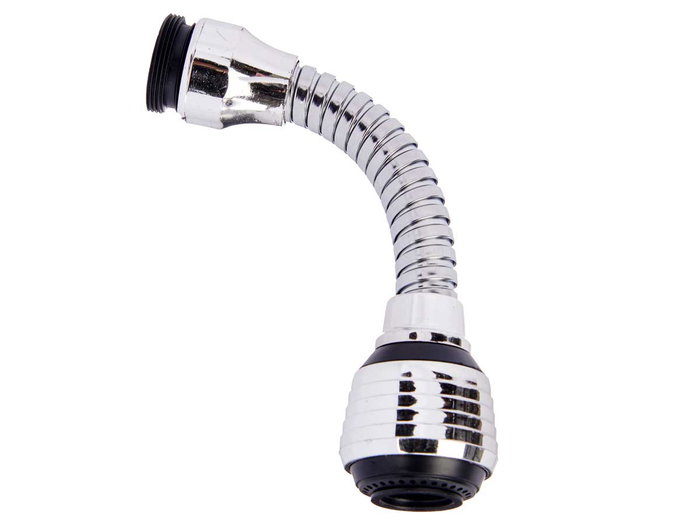 Kinvara Acople de Grifo Grande pour Fregadero 15x3.5x13.5 cm Métal Plastique Argent Noir (Set de 24)