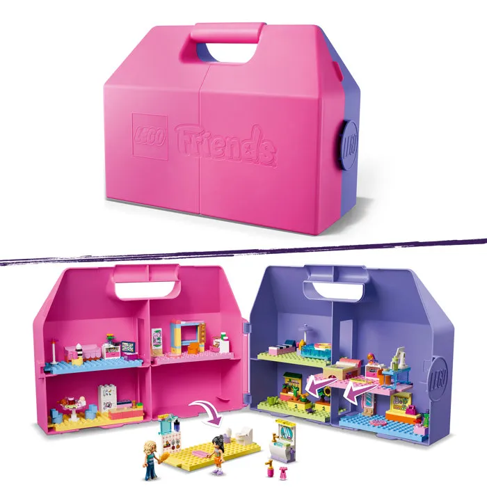 Lego 42697 La Maison de Poupée dans la Valise Créative LEGO Friends - Jeu de Construction Voyage dès 6 Ans Filles Garçons Cadeau