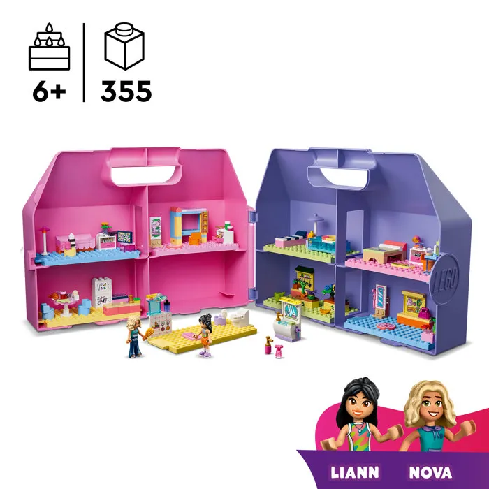 Lego 42697 La Maison de Poupée dans la Valise Créative LEGO Friends - Jeu de Construction Voyage dès 6 Ans Filles Garçons Cadeau