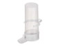 Mascow Bebedero pour oiseaux Accessoire de cage Plastique Blanc Transparent 100 ml 5x12x8.5 cm (Set de 24)