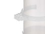 Mascow Bebedero pour oiseaux Accessoire de cage Plastique Blanc Transparent 100 ml 5x12x8.5 cm (Set de 24)