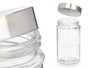 Vivalto Lot de 4 bocaux ronds avec couvercle en acier 1L Transparent Verre Métal 41x18x10cm (Set de 8)