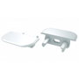 Bouchon de finition pour profilé de type Z, blanc avec trou