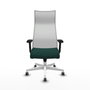 Piqueras y Crespo Chaise de Bureau Albacete, Vert Bouteille et Blanc